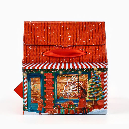 Цена за 2 шт. Коробка подарочная новогодняя складная «С Новым годом!», 15×18×10 см