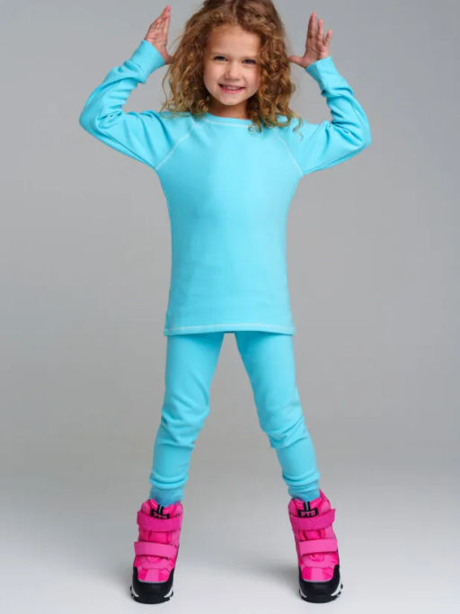 32322060 Термокомплект трикотажный для девочек: брюки, толстовка для эпизодического использования