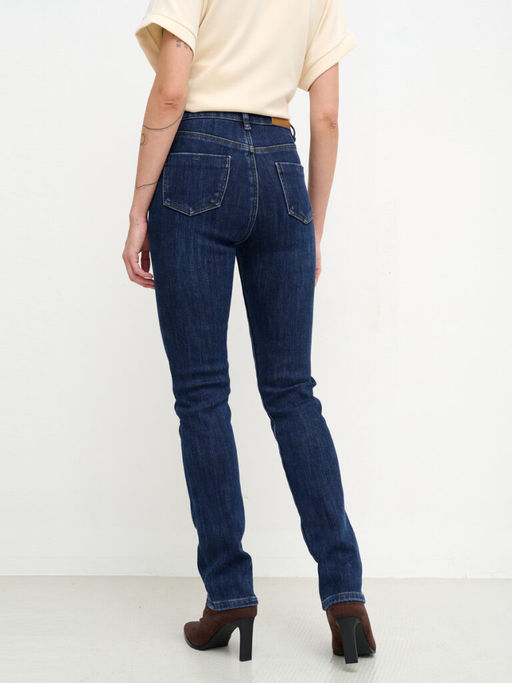 джинсы женские утепленные синие - BOCHETTI фото 3