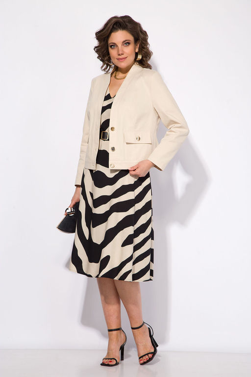 Костюм Liliana 1432 Молочный+черный