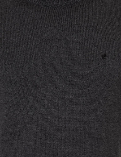 Antrasit Melanj Slim Fit Yar_m Bal_k__ Yaka Basic Triko Kazak - Pierre cardin фото 6