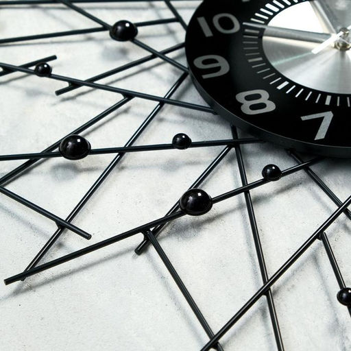 Часы настенные интерьерные «Тези», серия: Ажур, бесшумные, плавный ход, d=60 см, циферблат d=22 см, от батарейки 1хАА