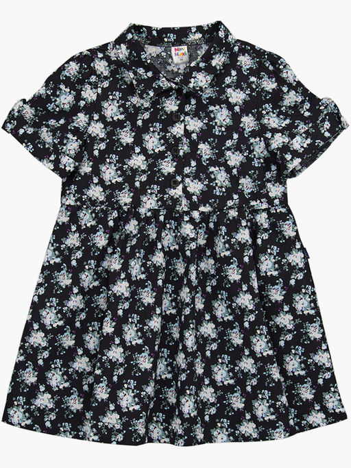 Платье UD 4624 черн/цветы - Mini maxi фото 4