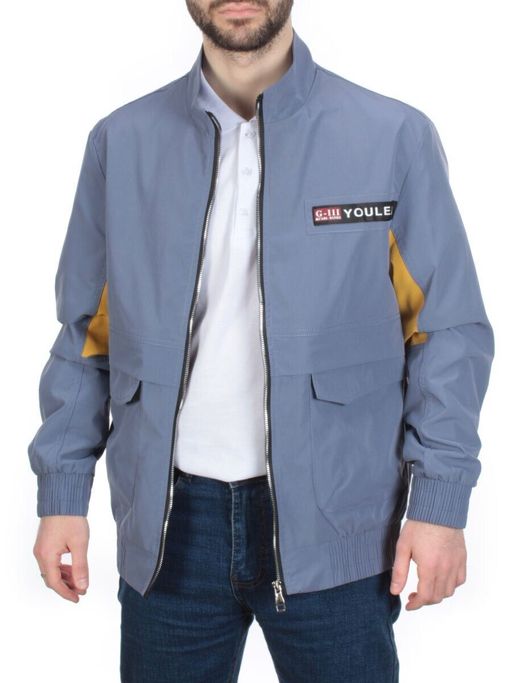 11133 GRAY/BLUE Ветровка мужская Bluoltre (100% полиэстер) - Fashion фото 7