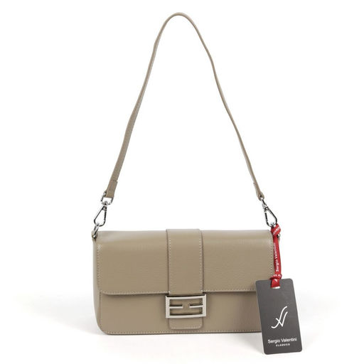 Женская кожаная сумка Sergio Valentini SV-0628 Хаки Н-18  фото 2