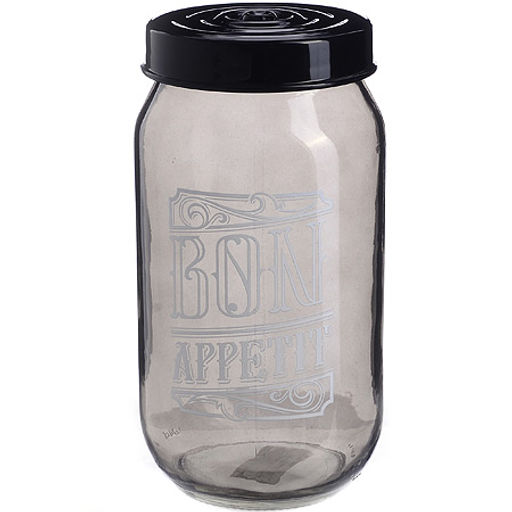 80763 Банка для сыпучих 1 л. черная MB (х12)