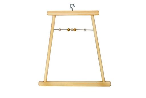 Качели д/птиц Дерев. сред. с бусами Редпл. 8538