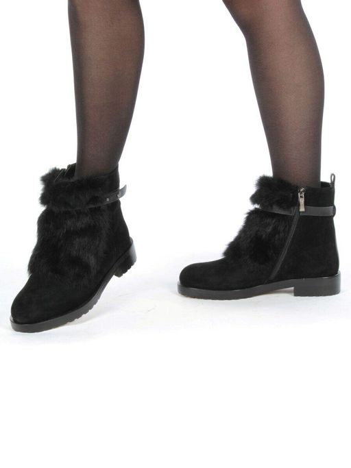 04-899E-2Y1 8J26M Ботинки зимние женские (натуральная замша, натуральный мех) - Фабричный китай фото 2