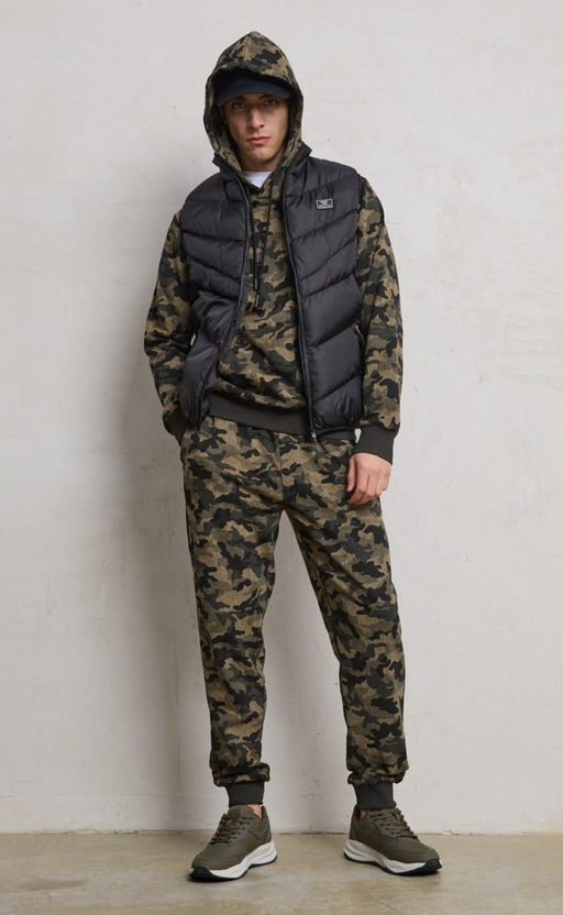 Брюки спорт F411-0891 khaki camo