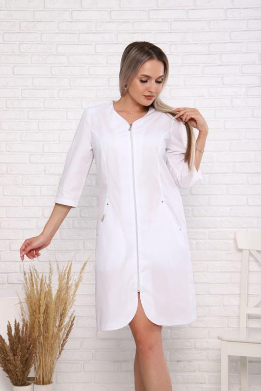 Халат женский 202 ТС. Цвет: белый - Стильб фото 5