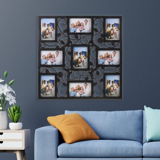 Фоторамка коллаж 53х53 см бабочка / KS808 /уп 24/9 фото черная - Галеонтрейд фото 2