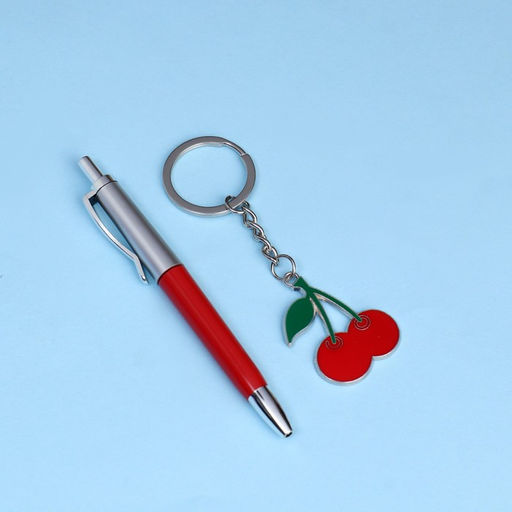 Цена за 2 шт. Набор подарочный 2в1 (ручка, брелок вишенки) - Simaland фото 2