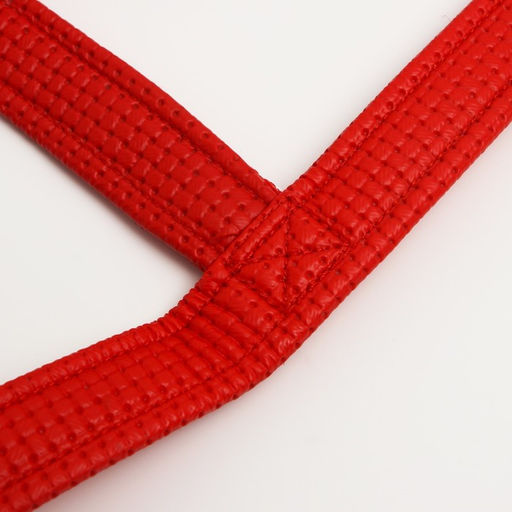 Шлейка Комфорт комбинированная, 2,5 см, ОШ 55-70 см, ОГ 60-73 см, красная - Пижон фото 6