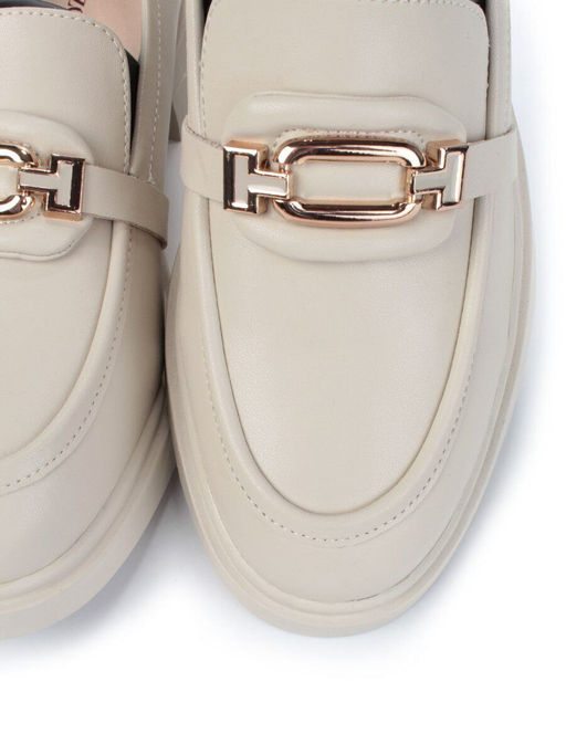 01-PDS133-3 BEIGE Ботинки демисезонные женские (натуральная кожа) - Фабричный китай фото 8