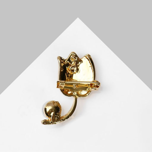 Цена за 12 шт. Брошь «Тюльпан. Жемчужный сад», МИКС