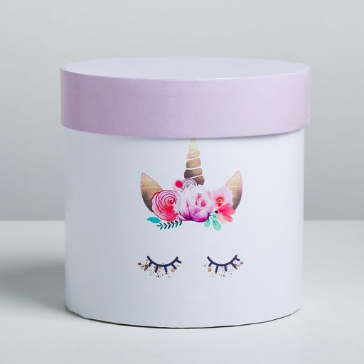 Подарочная коробка круглая Нежная, 15 15 см - Дарите счастье фото 2