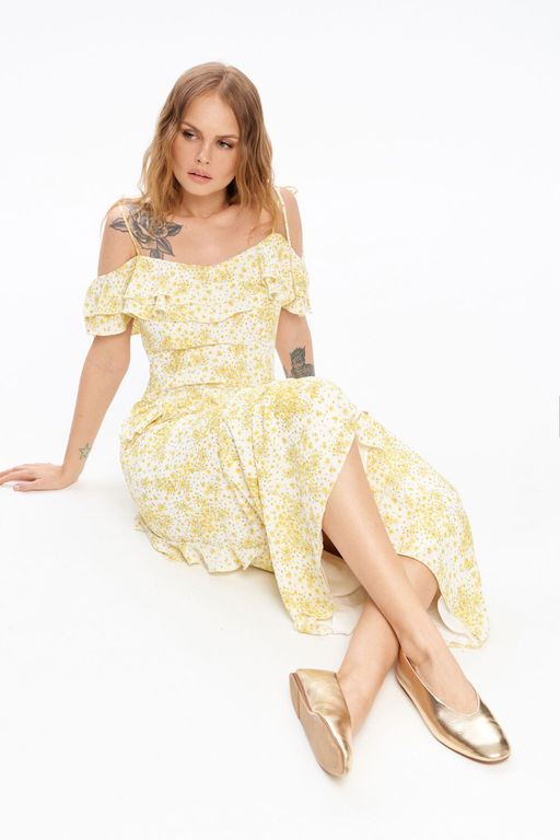 Платье Pirs 6021 желтый