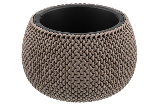 Кашпо 2,3 л 24*24*16 см Сфера серо-коричневое (модель 572) - Elan gallery фото 9