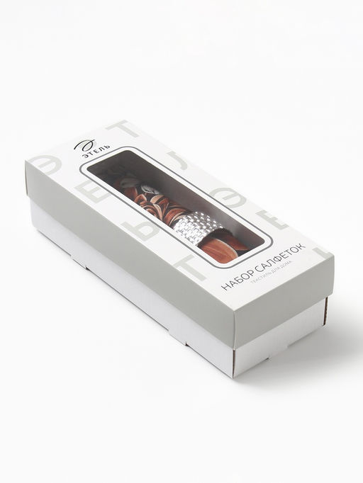 Набор салфеток с декоративными кольцами Этель Meadow flower, 40?40 см - 2 шт., 100% хлопок, саржа