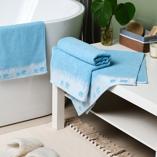 Полотенце махровое LoveLife Winter dream 30х60 см, голубой, 100% хлопок, 400 гр/м2