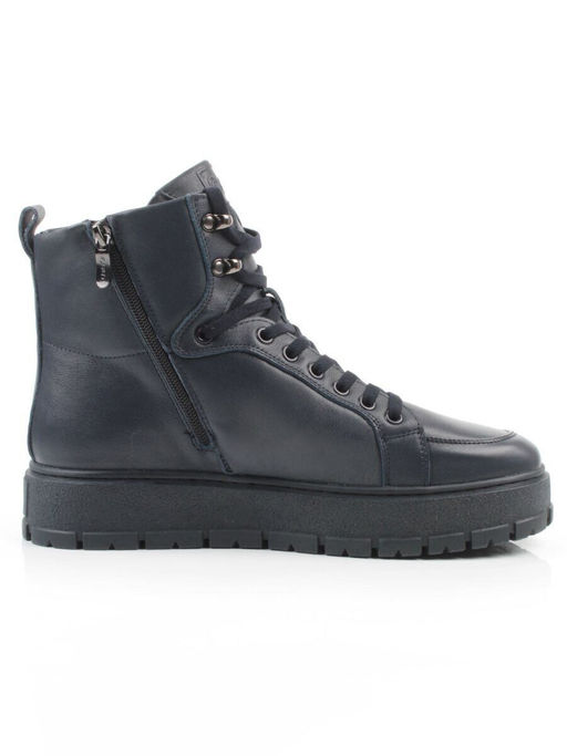 05-AW1002-2M DK. BLUE Ботинки зимние мужские (натуральная кожа, натуральный мех)