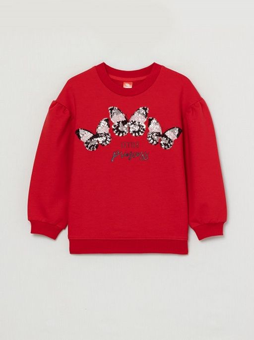 CRB wear/CWKG 62882-26-290 Джемпер модель свитшот для девочки, красный/Ex.Cherubino