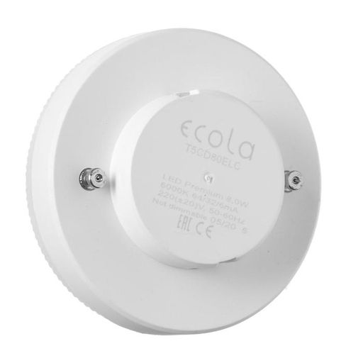 Лампа светодиодная Ecola Premium, GX53, 8 Вт, 6000К, 220 В, 27×75 мм, диммирование 3 ступени