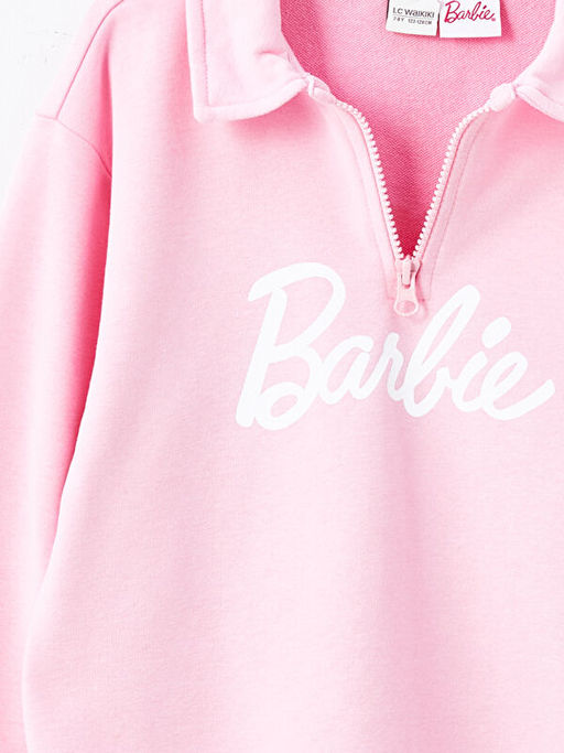 Polo Yaka Barbie Bask?l? K?z ?ocuk Sweatshirt - Waikiki фото 3