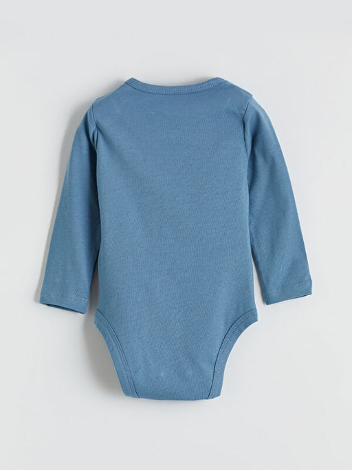 Bask?l? Erkek Bebek ??t??tl? Body