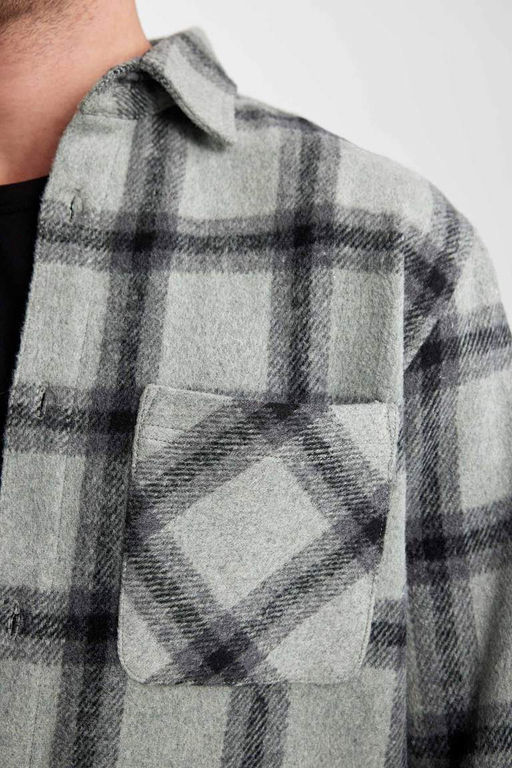 Рубашка Lumberjack с длинным рукавом в клетку обычного кроя - Defacto фото 9