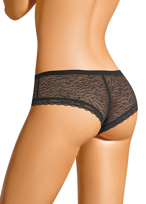 CLE BR1085 Трусы жен. Кружево хлопок чёрный - Clever wear фото 2
