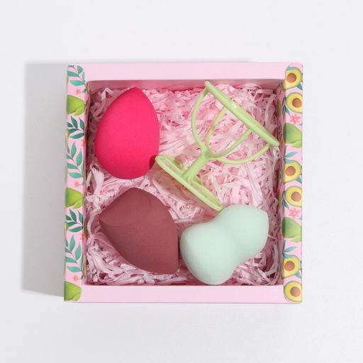 Набор спонжей для макияжа Ошеломительный авокадо, 3 шт - Beauty fox фото 3