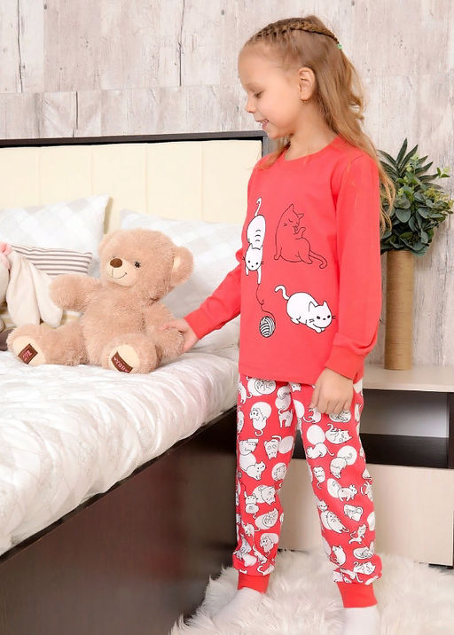 SS6028.С3 Пижама для девочки - Almond фото 4