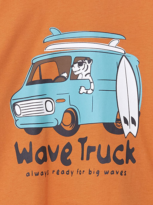 Bisiklet Yaka D?z Penye Erkek Bebek Ti??rt