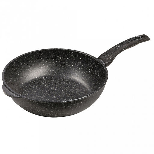 Сотейник с антипригарным покрытием д28см "Гранит", h8,2см, s0,4см, ручка из термостойкого пластика (Россия)