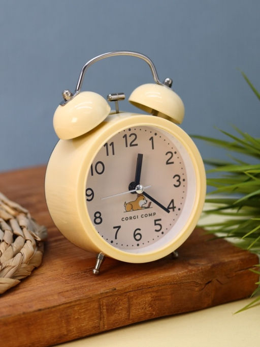 Часы-будильник "Corgi", yellow (13,5х10 см)