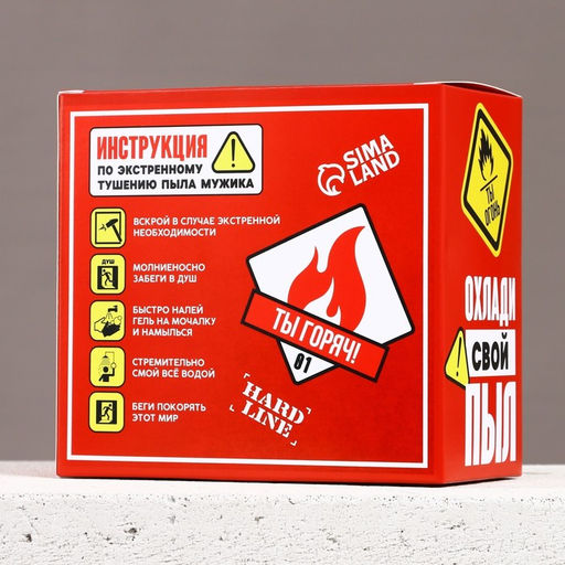 Подарочный набор косметики Охлади свой пыл, гель для душа во флаконе канистры 300 мл и мочалка для тела, аромат мужского парфюма, HARD LINE  фото 11