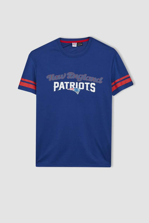 DeFactoFit Футболка стандартного кроя с круглым вырезом и короткими рукавами NFL New England Patriots  фото 9