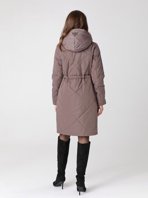 24312 Пальто дем. бежево-коричневый - Dizzyway фото 4