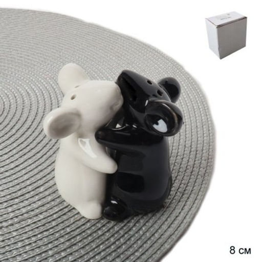 Набор для специй 2 предмета Мышки Инь Янь / 102 /уп 144/ - ГалеонТрейд фото 3