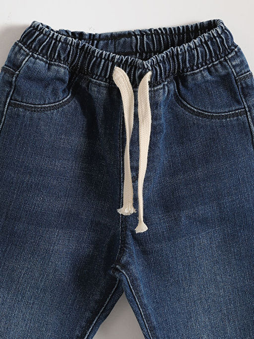 Beli Lastikli Erkek ?ocuk Jogger Jean Pantolon