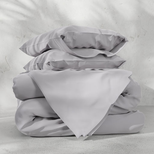 Постельное бельё Этель 2сп Tencel 180*210см, 220*245см, 50*70см-2шт, цвет светло-серый  фото 5