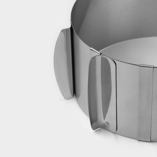 Форма для выкладки и выпечки с регулировкой размера Доляна, d=16-20 см, h=8 см, серебристая