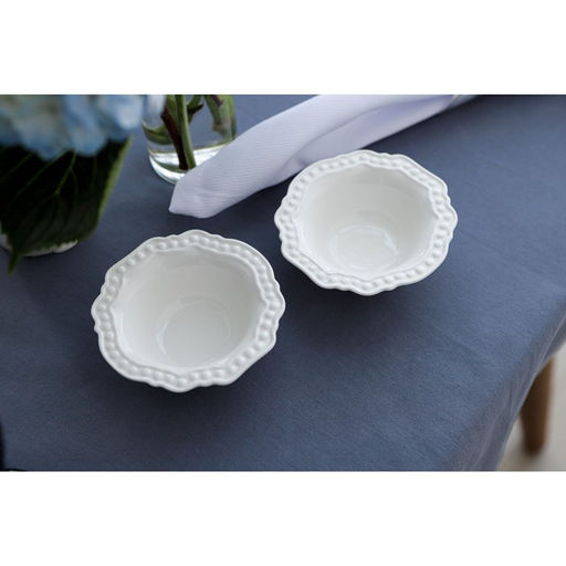 Салатник фарфоровый Magistro Сюита, 80 мл, d=10,5 см, цвет белый  фото 2