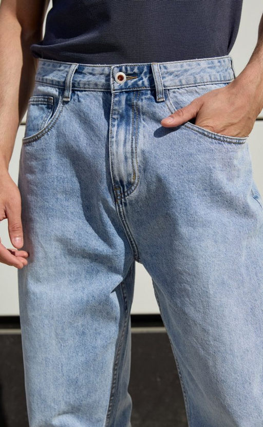 Джинсы муж. F2308-3 l.blue - Fine joyce фото 4