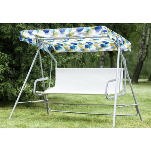 Качели садовые «Бари», 204×121×144.5 см, 2-местные, металлические