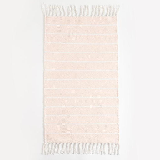 Ковер Strip Blush 50х80 3 см, 1400 гр/м2, 100% хлопок - Этель фото 2