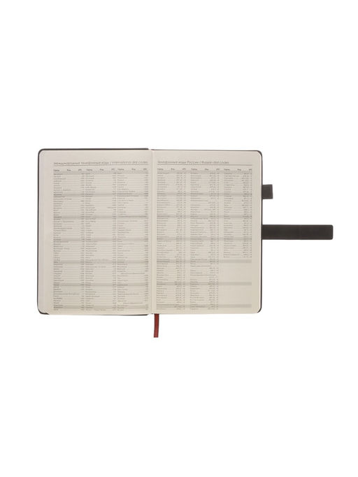 Ежедневник недатированный А5, с хлястиком, 80 листов, в линейку, пвх, черный - Simaland фото 5