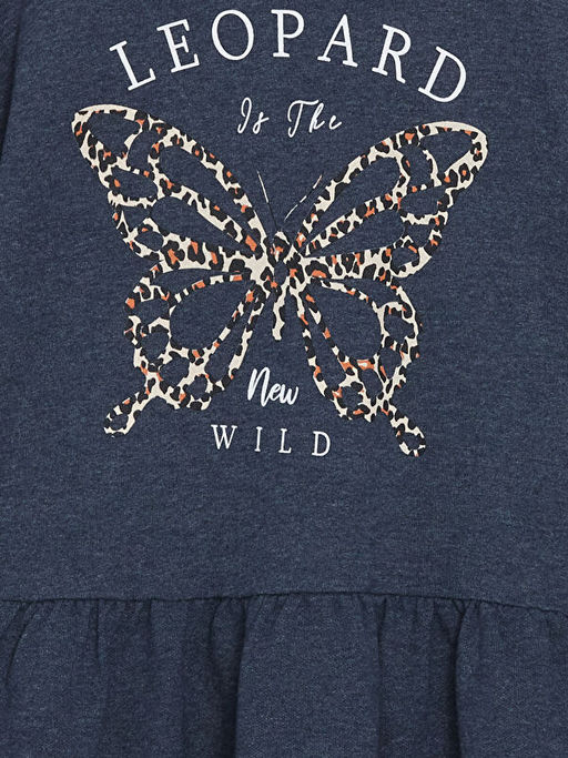 Bisiklet Yaka K?z ?ocuk Elbise