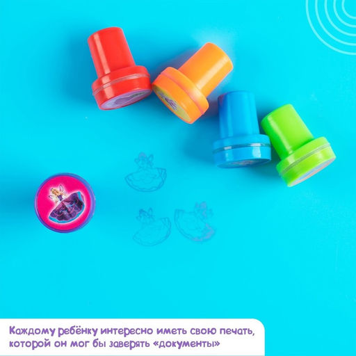 Цена за 2 шт. Печать цветная «Принцессы», набор 5 шт., МИКС